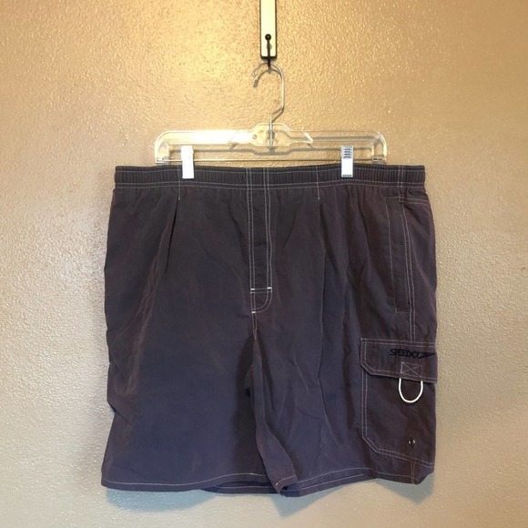 Speedo Vintage Purple Swim Trunks Size L - Picture 1 of 8